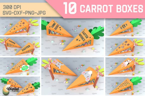 3D Carrot Box SVG Bundle: A Creative Tool for Easter and Beyond
