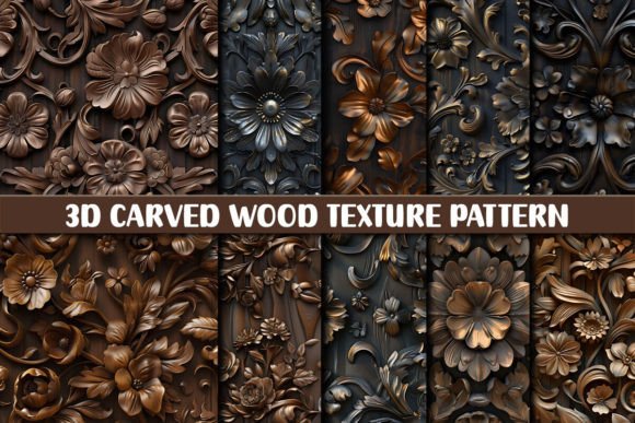 3D Carved Wood Texture Pattern: Creative Uses and Practical Applications