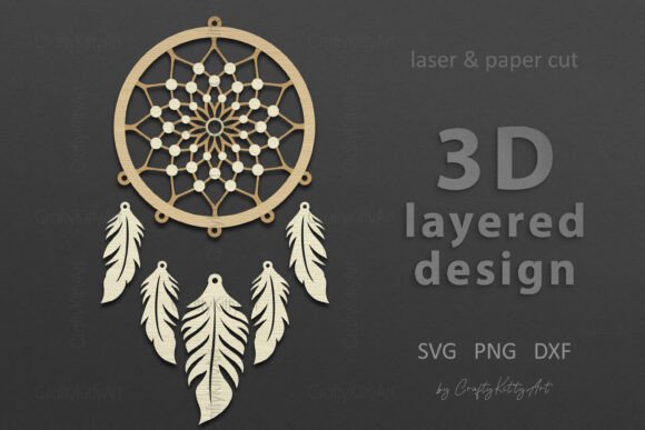 3D Dreamcatcher SVG Layered Laser Cut: A Modern Twist on Traditional Craft