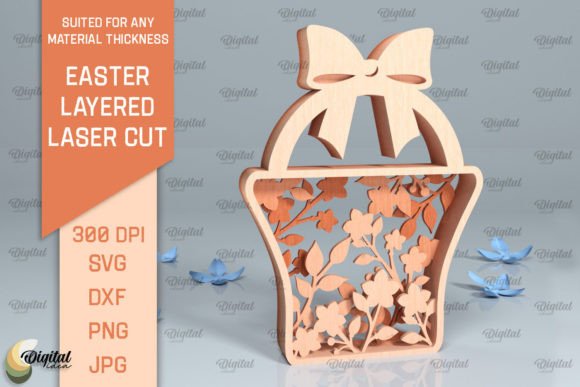 3D Easter Layered Decor Laser Cut: A Versatile Digital Design Resource for Creative Projects