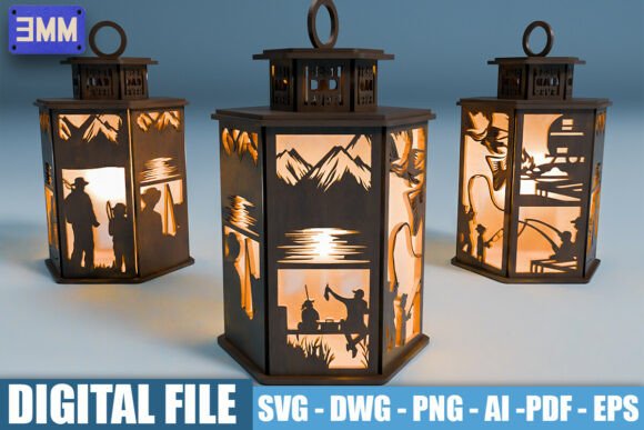 3D Fishing Lantern Laser Cut Files: A Creative and Practical Resource for Outdoor Enthusiasts