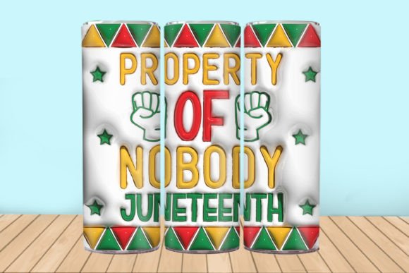 3D Inflated Juneteenth Tumbler Wrap: A Creative Way to Celebrate Freedom