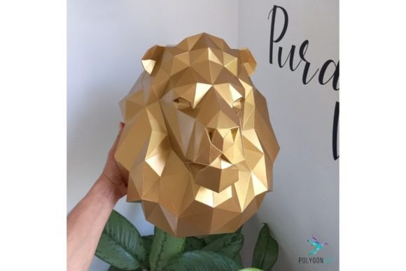 3D Papercraft Lion Head: A Strategic Tool for Creative Expression and Branding