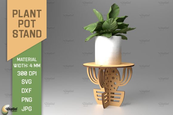 3D Plant Stand Laser Cut: A Creative and Functional Flower Stand for Modern Spaces