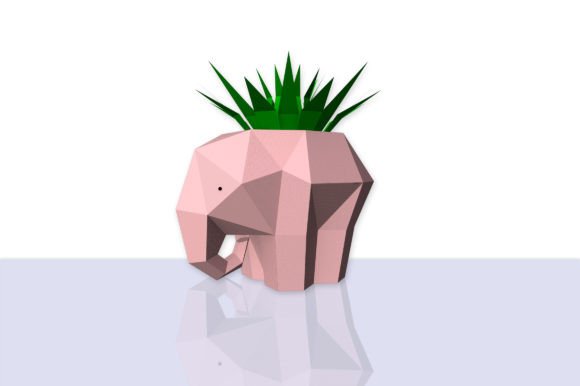 DIY Elephant Planter - 3D Papercraft: A Creative Fusion of Art and Sustainability