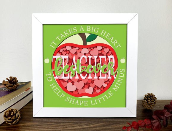 Enhance Your Teacher Day Designs with 3D Shadow Box SVGs