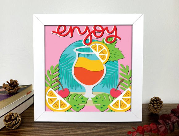 Enjoy Summer 3D Shadow Box SVG: A Creative Way to Celebrate the Season