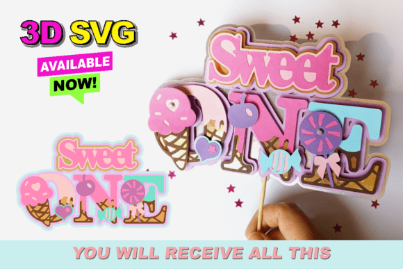 Everything You Need to Know About Sweet ONE Cake Topper 3D SVG Files
