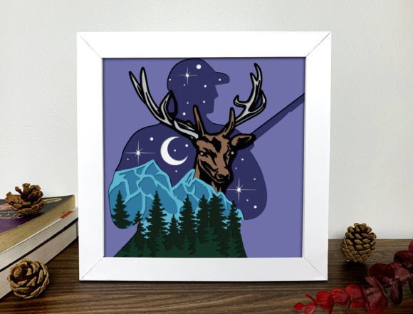 Hunting 3D Shadow Box SVG: Creative Possibilities in Paper Crafting