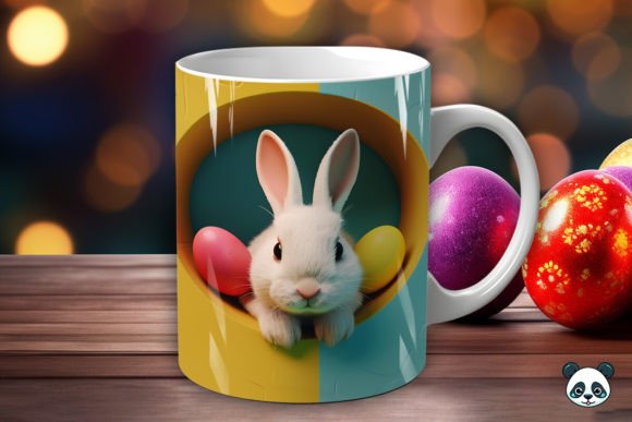Rabbit Eggs 3D Easter Mug Wrap: A Strategic Design Tool for Creative Professionals