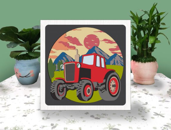 Tractor 3D Box Paper SVG: A Versatile Digital Design for Creative Projects